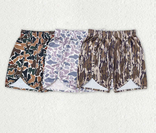 3 Colors Adult Camo Print Woman Summer Shorts