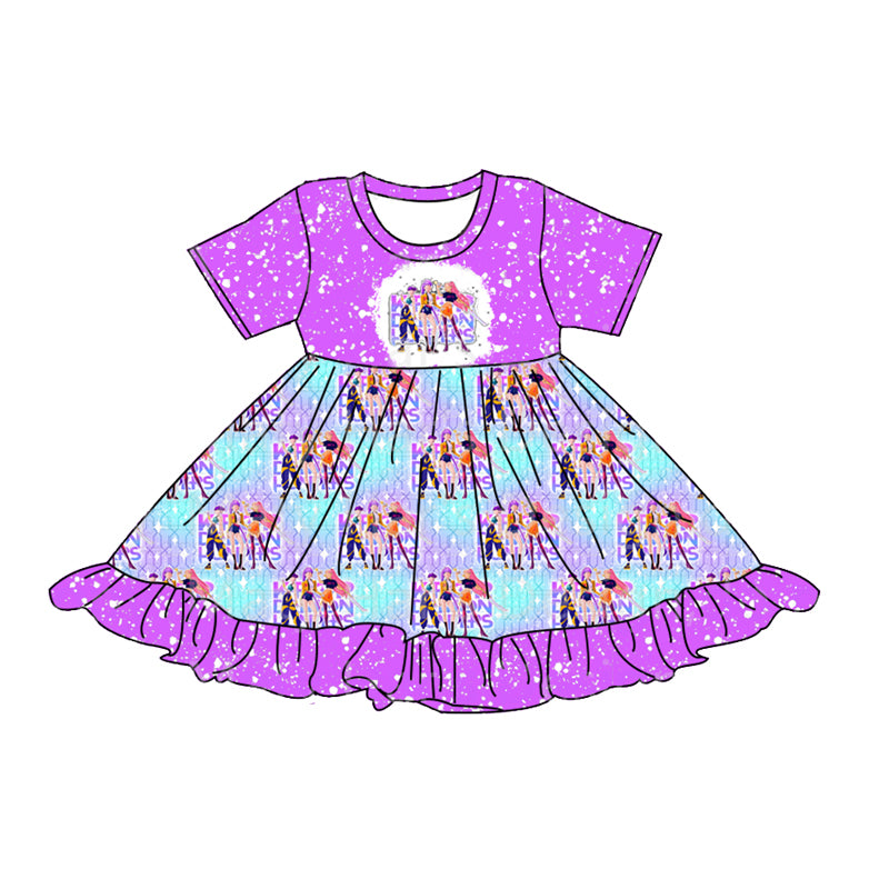 (Custom Design Preorder MOQ 5 Each Item) Cartoon KPOP Character Print Girls Matching Clothes