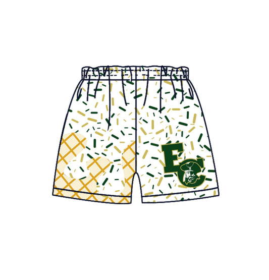 (Custom Design Preorder MOQ 5 Each Design) Team's EC Sprinkles Print Summer Bottom Shorts Mom and Me Matching Clothes