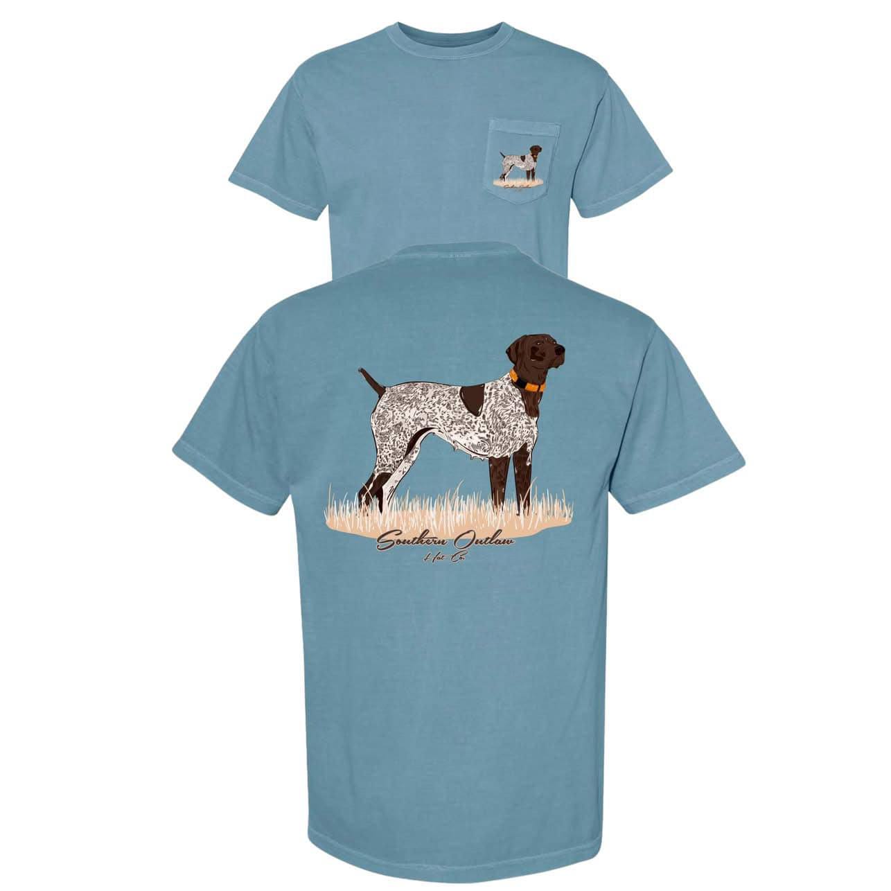 (Custom Design Preorder MOQ 5) Dog Print Pocket Hunting Adult Short Tee Shirts Top