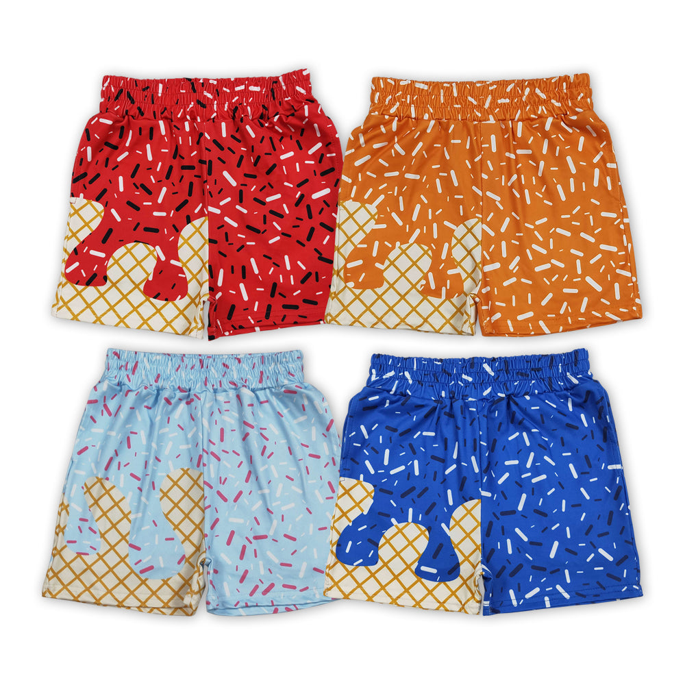 4 Colors Sprinkles Print Boys Summer Bottom Shorts Brothers Wear
