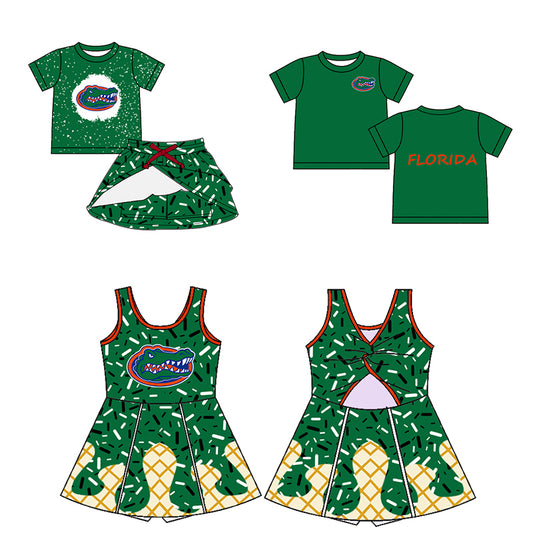 (Custom Design Preorder MOQ 5 Each Item)Team's Florida Print Family Matching Clothes