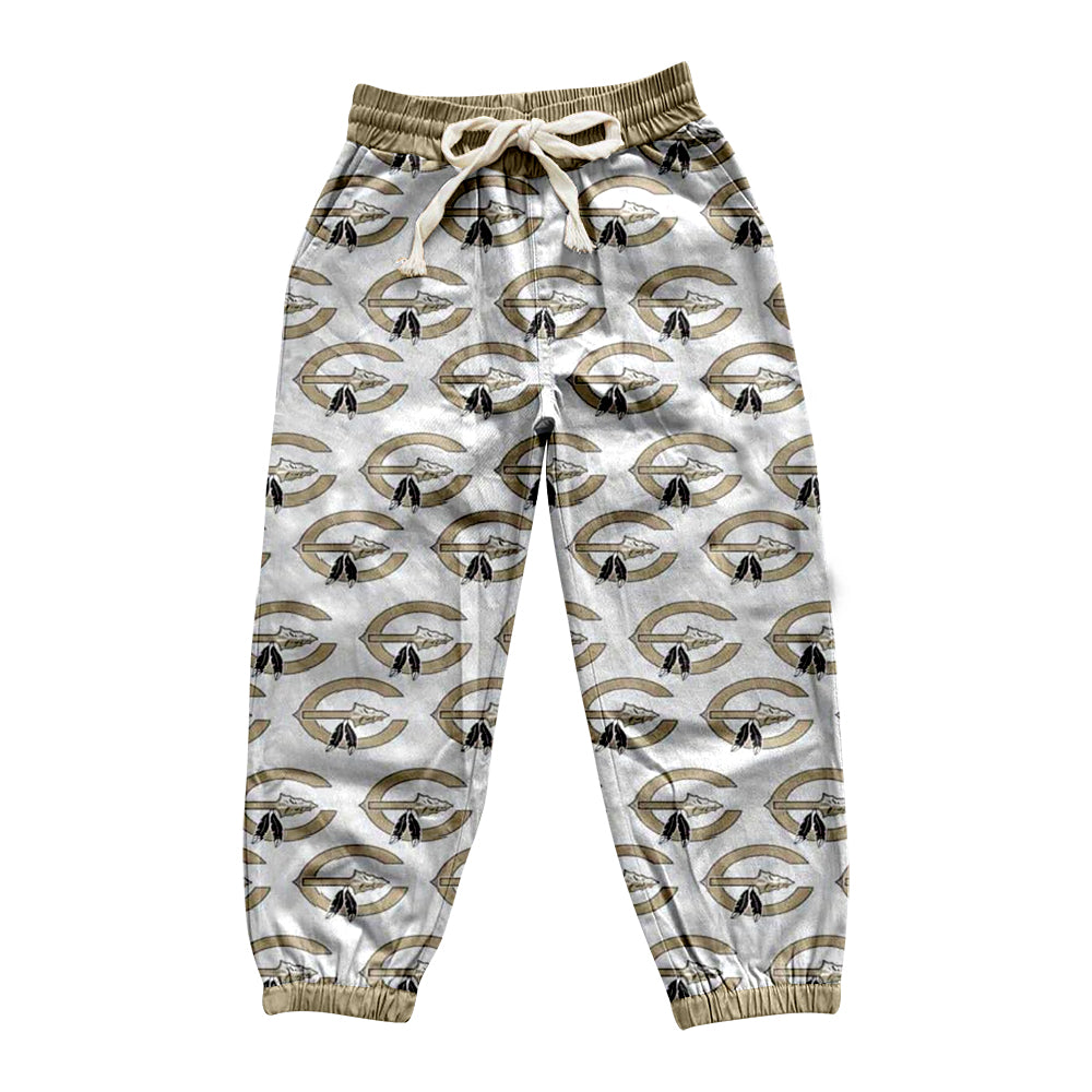 (Custom Design Preorder MOQ 5) Team's Comanche Print Kids Joggers Bottom Pants