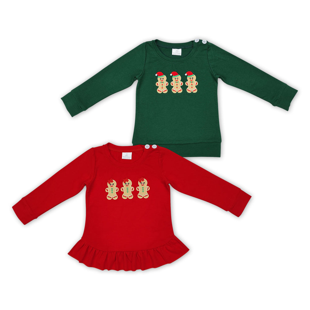 Gingerbread Embroidery Sibling Christmas Matching Clothes