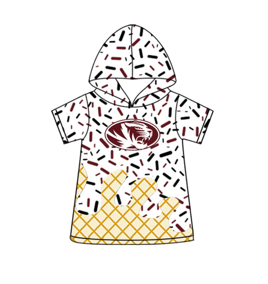 (Custom Design Preorder MOQ 5 Each Design) Team's Sprinkles Print Hoodie Top Mom and Me Matching Clothes