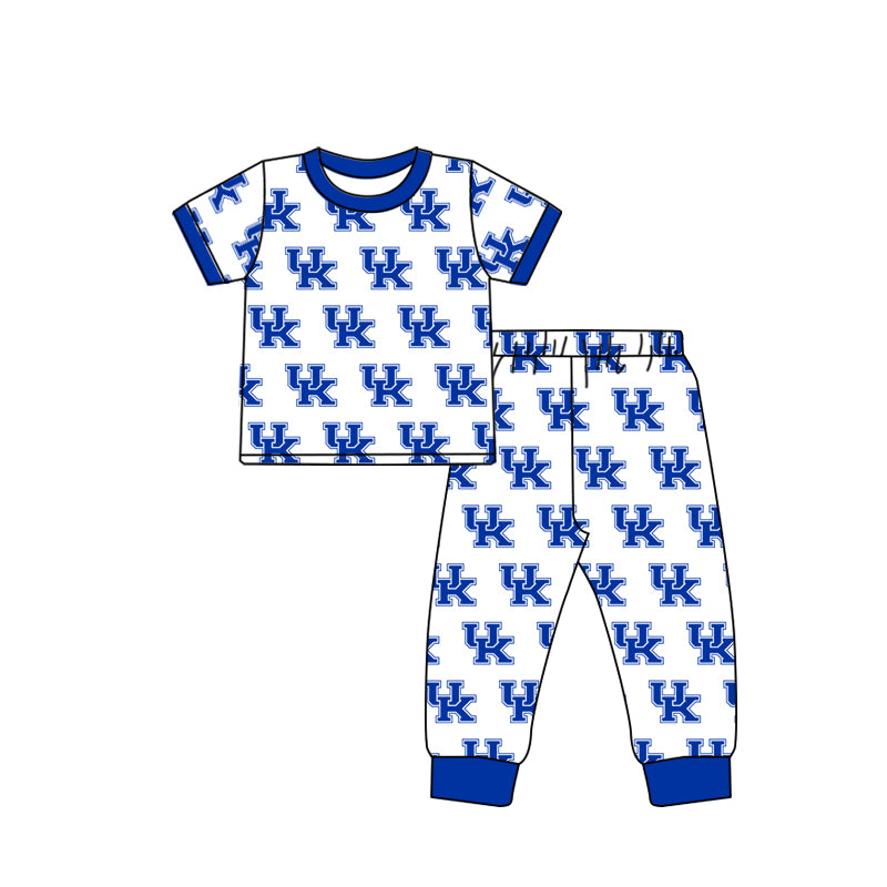 (Custom Design Preorder MOQ 5) Team's UK Print Boys Pajamas Clothes Set