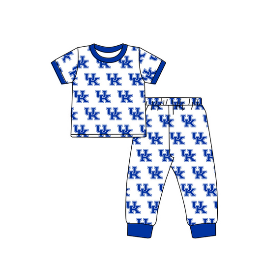 (Custom Design Preorder MOQ 5) Team's UK Print Boys Pajamas Clothes Set