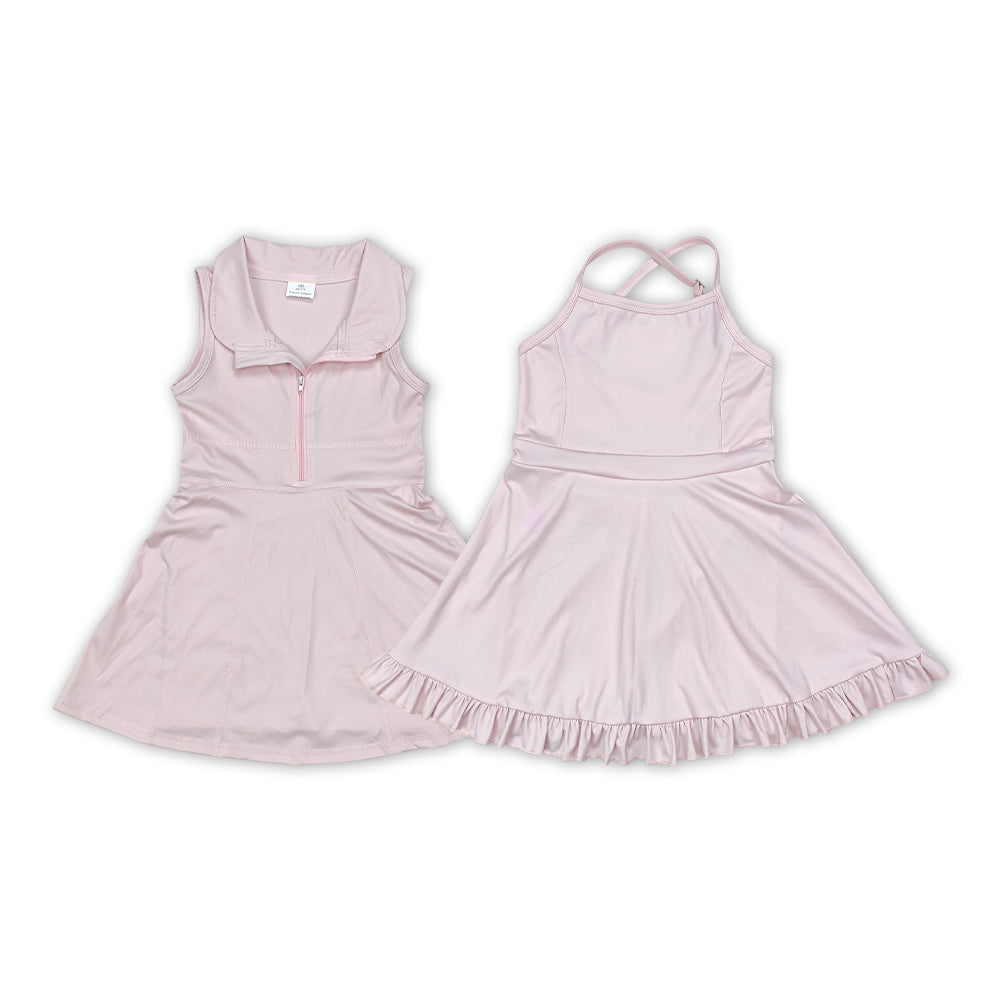 Light Pink Color Girls Athletic Clothes