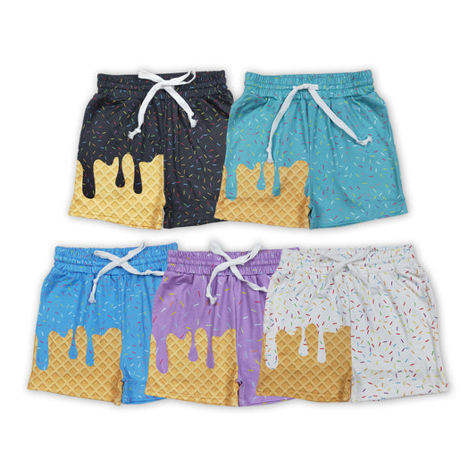 5 Colors Sprinkles Print Boys Summer Bottom Shorts Brothers Wear