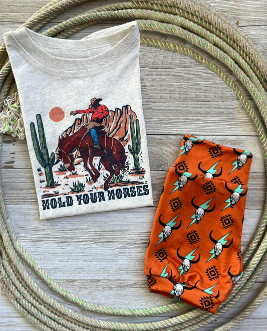 (Custom Design Preorder MOQ 5) MOLD YOUR MORSES Shorts Boys Western Clothes Set