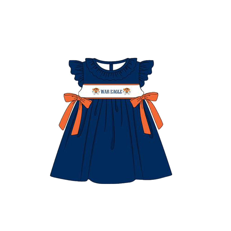 1.7(Custom Design Preorder MOQ 5 Each Design) Team's WAR EAGLE Print Kids Summer Matching Clothes Sibling Wear
