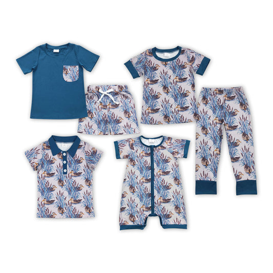 Duck Reed Print Brothers Matching Clothes