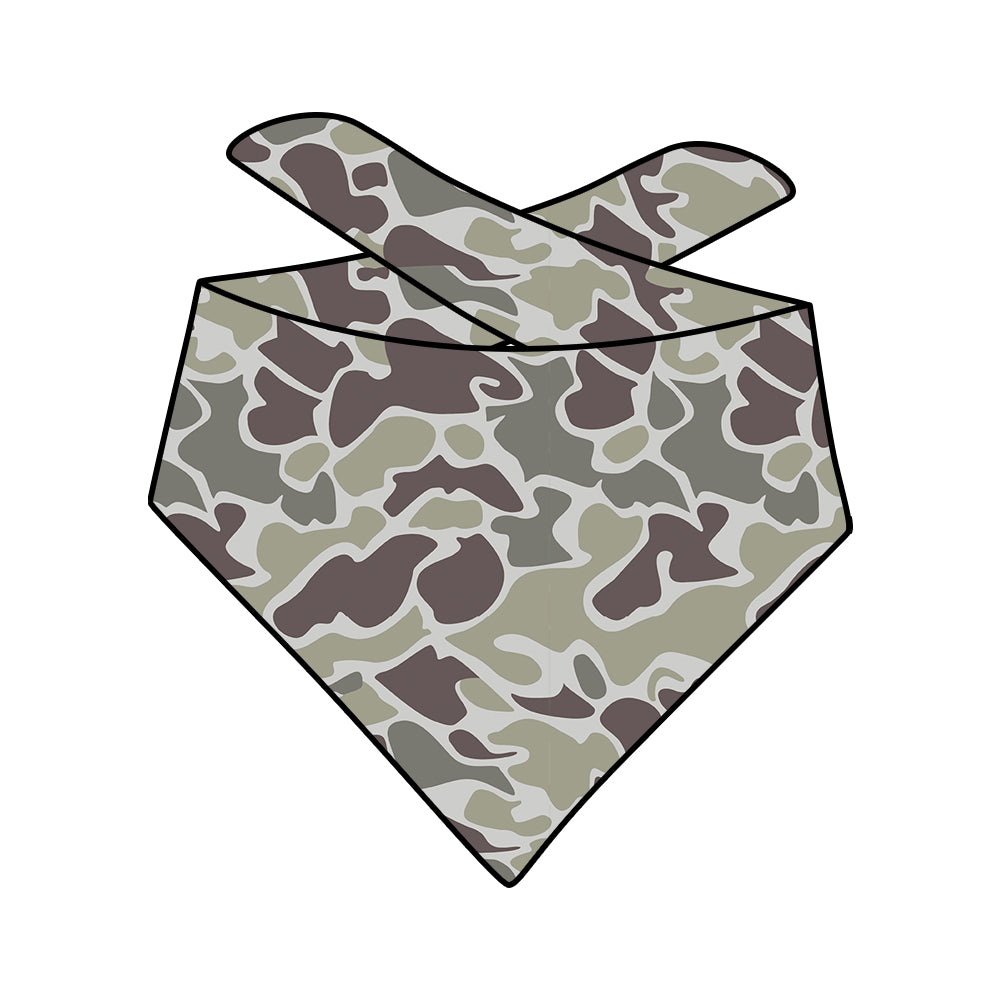 (Custom Design Preorder MOQ 5) Camo Print Collar Doggy Bandana