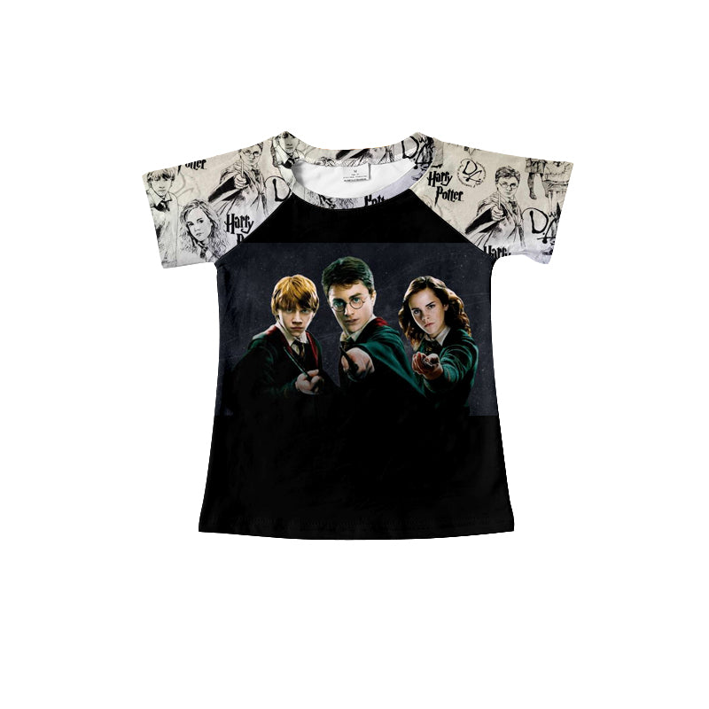 (Custom Design Preorder MOQ 5) Magic Movie Print Boys Summer Tee Shirts Top