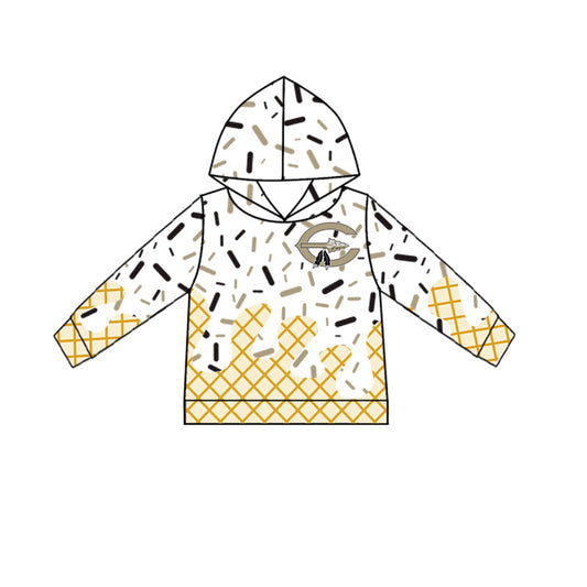 (Custom Design Preorder MOQ 5 Each Item)Team's Comanche Sprinkles Print Hoodie Top Mom and Me Matching Clothes