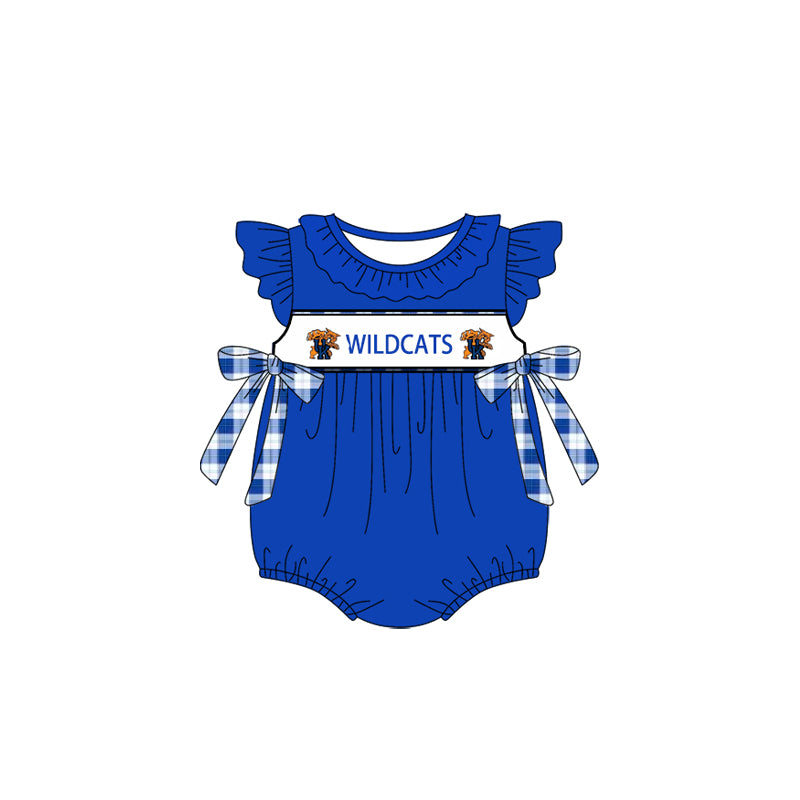 1.7(Custom Design Preorder MOQ 5 Each Design) Team's WILDCATS Print Kids Summer Matching Clothes Sibling Wear