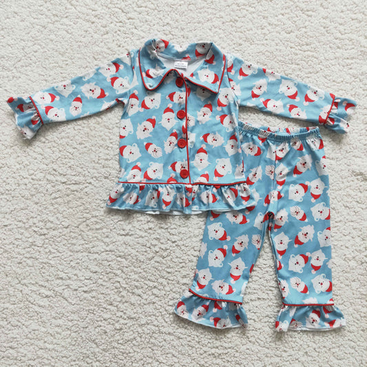 (Promotion)6 B6-22Long sleeve Christmas pajamas