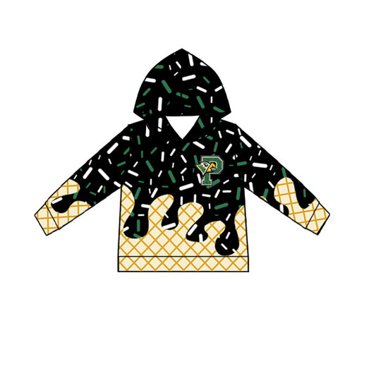 (Custom Design Preorder MOQ 5 Each Item) Team's Eagles Prosper Sprinkles Print Hoodie Top Mom and Me Matching Clothes