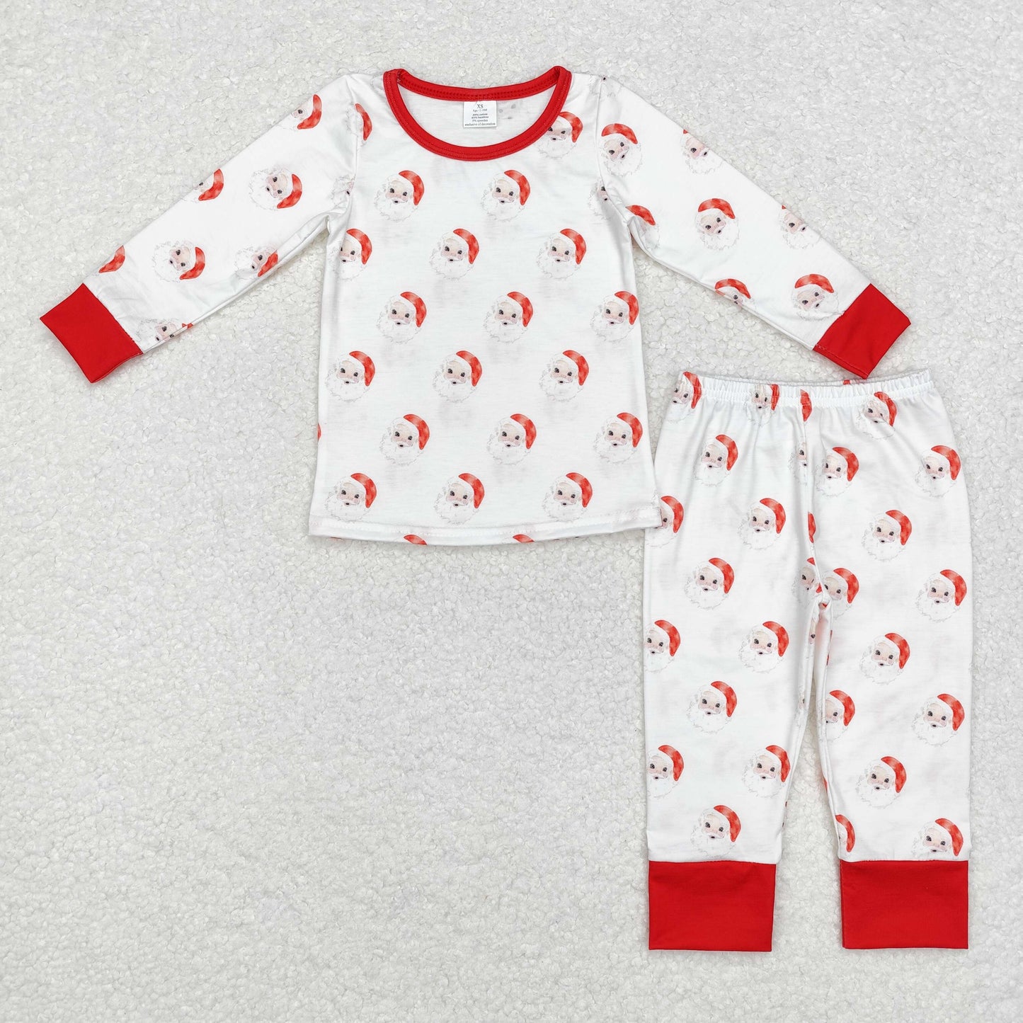 Santa Print Sibling Christmas Pajamas Clothes