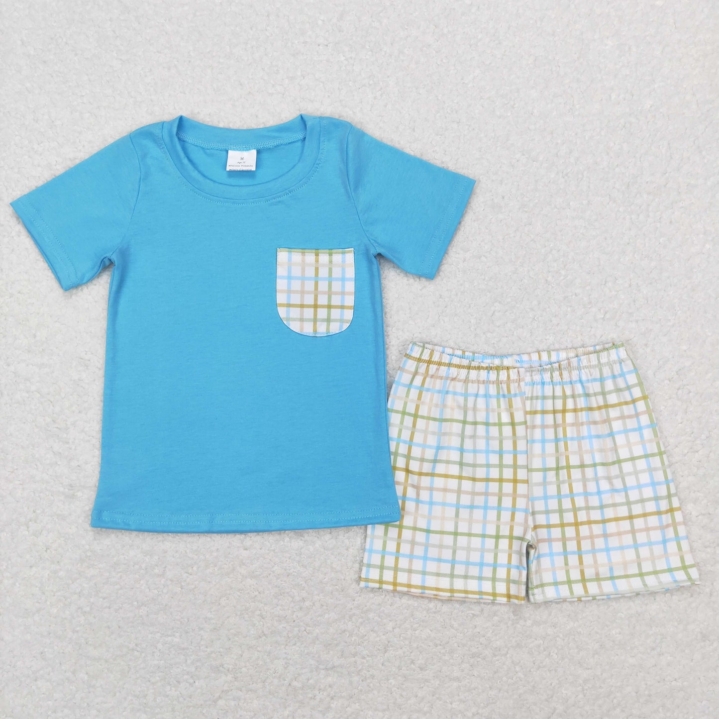 Plaid Print Sibling Summer Matching Clothes