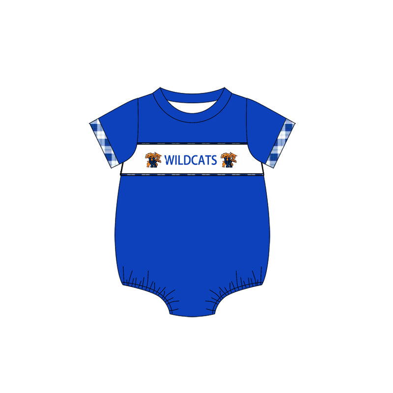 1.7(Custom Design Preorder MOQ 5 Each Design) Team's WILDCATS Print Kids Summer Matching Clothes Sibling Wear