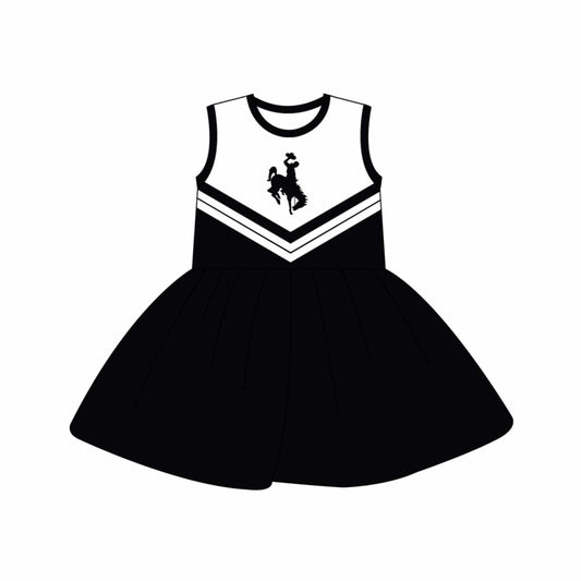 (Custom Design Preorder MOQ 5) Team's Smackover Print Girls Summer Knee Length Dress