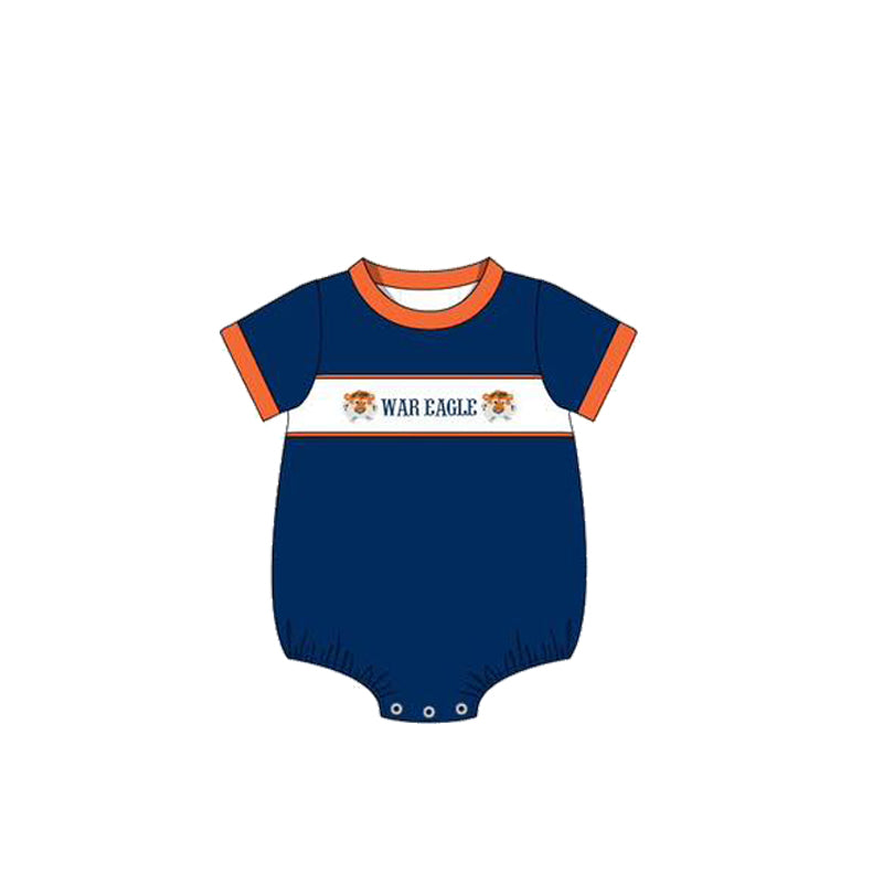 1.7(Custom Design Preorder MOQ 5 Each Design) Team's WAR EAGLE Print Kids Summer Matching Clothes Sibling Wear