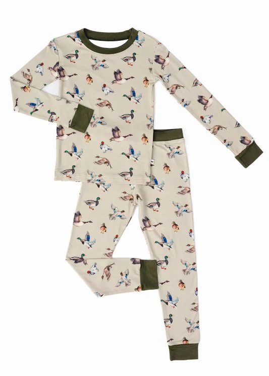 (Split Order Preorder) Deadline October 26 Duck Print Boys Pajamas Clothes Set