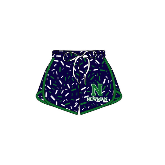 (Custom Design Preorder MOQ 5 Each Item) Team's NEWMAN Sprinkles Print Summer Bottom Sports Shorts Mom and Me Matching Clothes