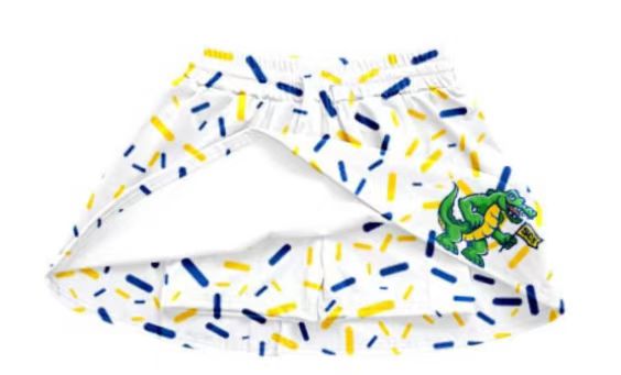 (Custom Design Preorder MOQ 5 Each Item) Team's Crocodile Sprinkles Print Summer Bottom Skirts Shorts Mom and Me Matching Clothes