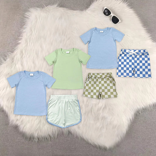 3 Styles Boys Summer Clothes Set Brothers Wear