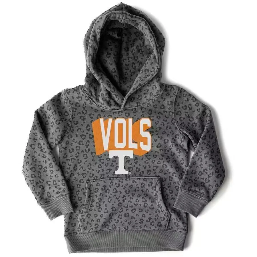 (Split Order Preorder) Deadline October 28  Team's Tennessee Gray Print Boys Hoodie Zipper Top