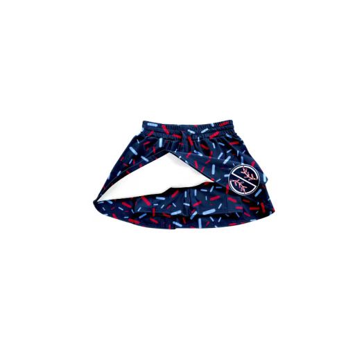 (Custom Design Preorder MOQ 5 Each Item) Team's Baseball Navy Sprinkles Print Summer Bottom Skirts Shorts Mom and Me Matching Clothes