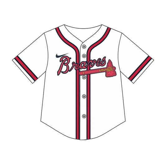 (Split Order Preorder) Deadline November 30 Team's BRAVES Print Boys Tee Shirts Top