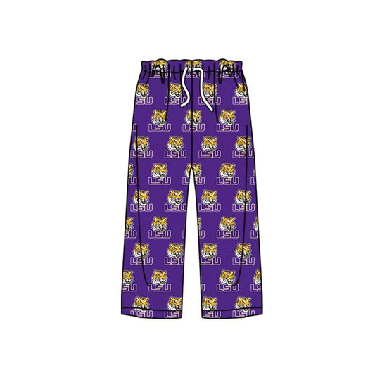 (Custom Design Preorder MOQ 5) Team's LSU Print Adult Pajamas Pants