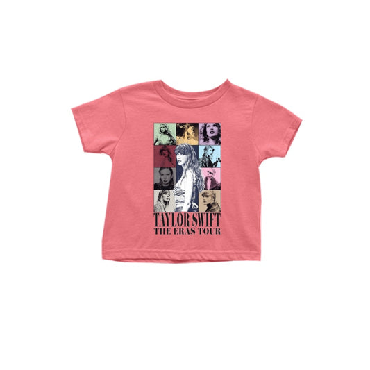 (Custom Design Preorder MOQ 5) Watermelon Singer Print Girls Summer Tee Shirts Top