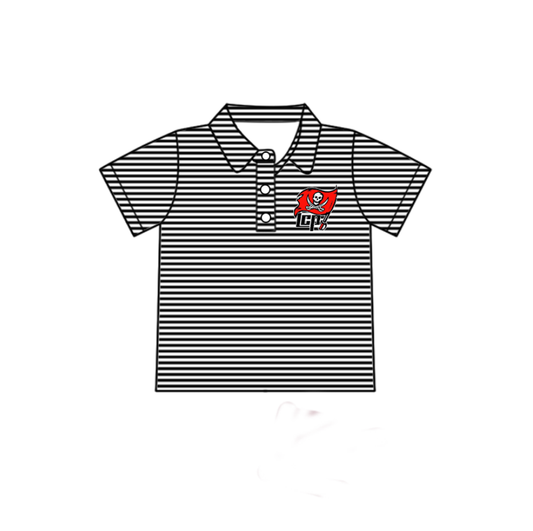 (Custom Design Preorder MOQ 5 )Team's LCP Stripes Print Boys Polo Tee Shirts Top
