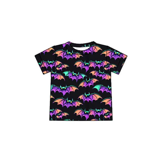 (Custom Design Preorder MOQ 5 Each Item) Bat Print Mom and Me Halloween Matching Clothes