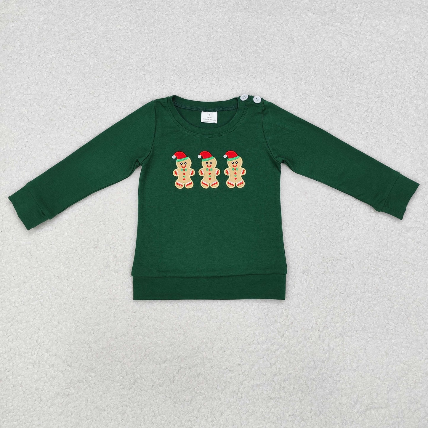 Gingerbread Embroidery Sibling Christmas Matching Clothes