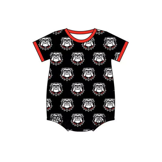 (Custom Design Preorder MOQ 5) Team's Georgia Print Baby Boys Summer Romper