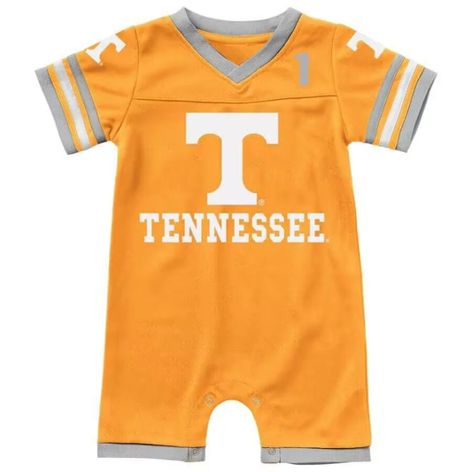 (Custom Design Preorder MOQ 5) Team's Tennessee Print Baby Boys Romper