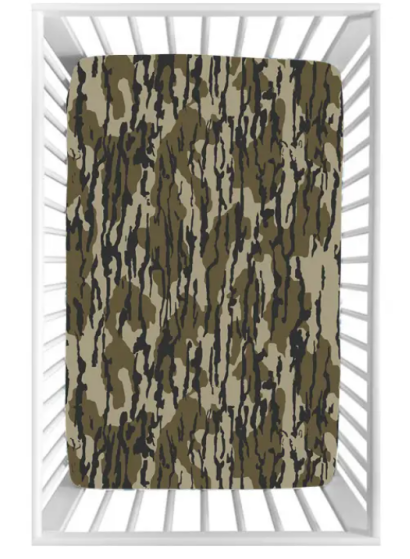 (Custom Design Preorder MOQ 5) Camo Print Baby Bed Sheets