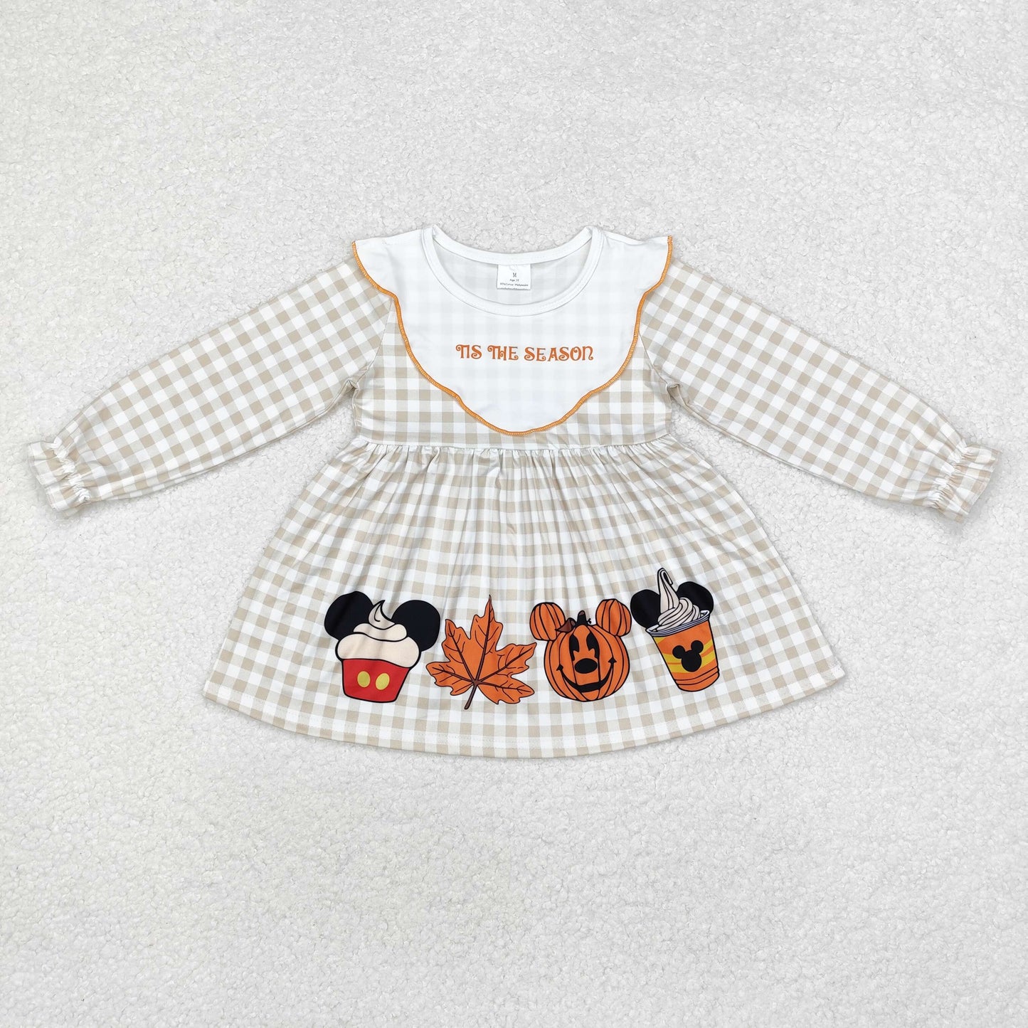 Cartoon Mouse Pumpkin Tunic Top Sisters Fall Matching Clothes