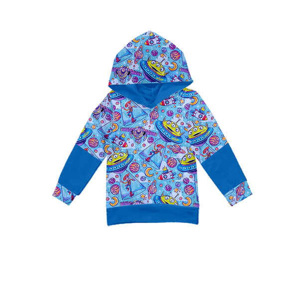 (Custom Design Preorder MOQ 5) Cartoon Toys Print Kids Hoodie Top