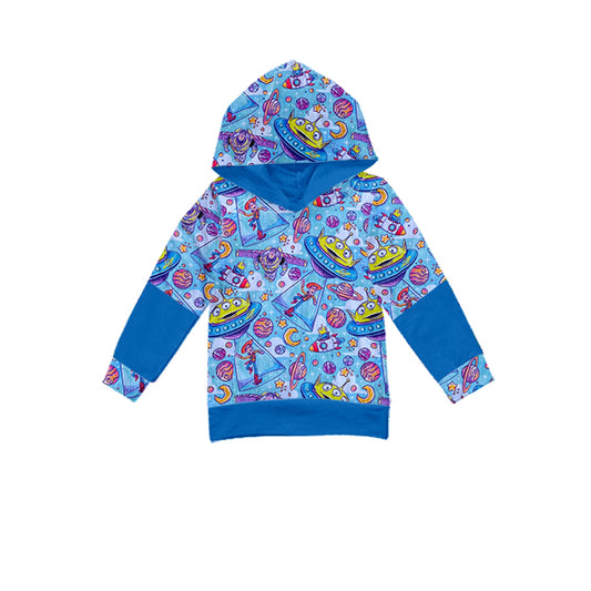(Custom Design Preorder MOQ 5) Cartoon Toys Print Kids Hoodie Top