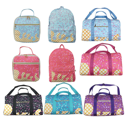 9 Styles Sprinkles Print Kids Go to School Bags Backpack Lunch Boxes Overnight Bags