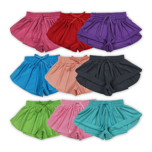 9 Colors Girls Summer Bottom Yoga Shorts Sisters Wear