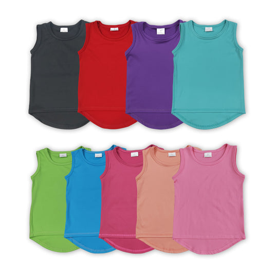 9 Colors Girls Summer Yoga Tee Shirts Top Sisters Wear