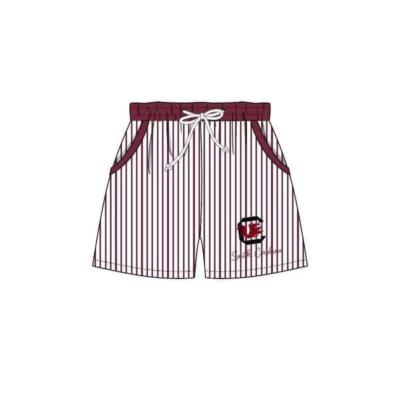 (Custom Design Preorder MOQ 5)  Team's G Print Boys Swim Trunks