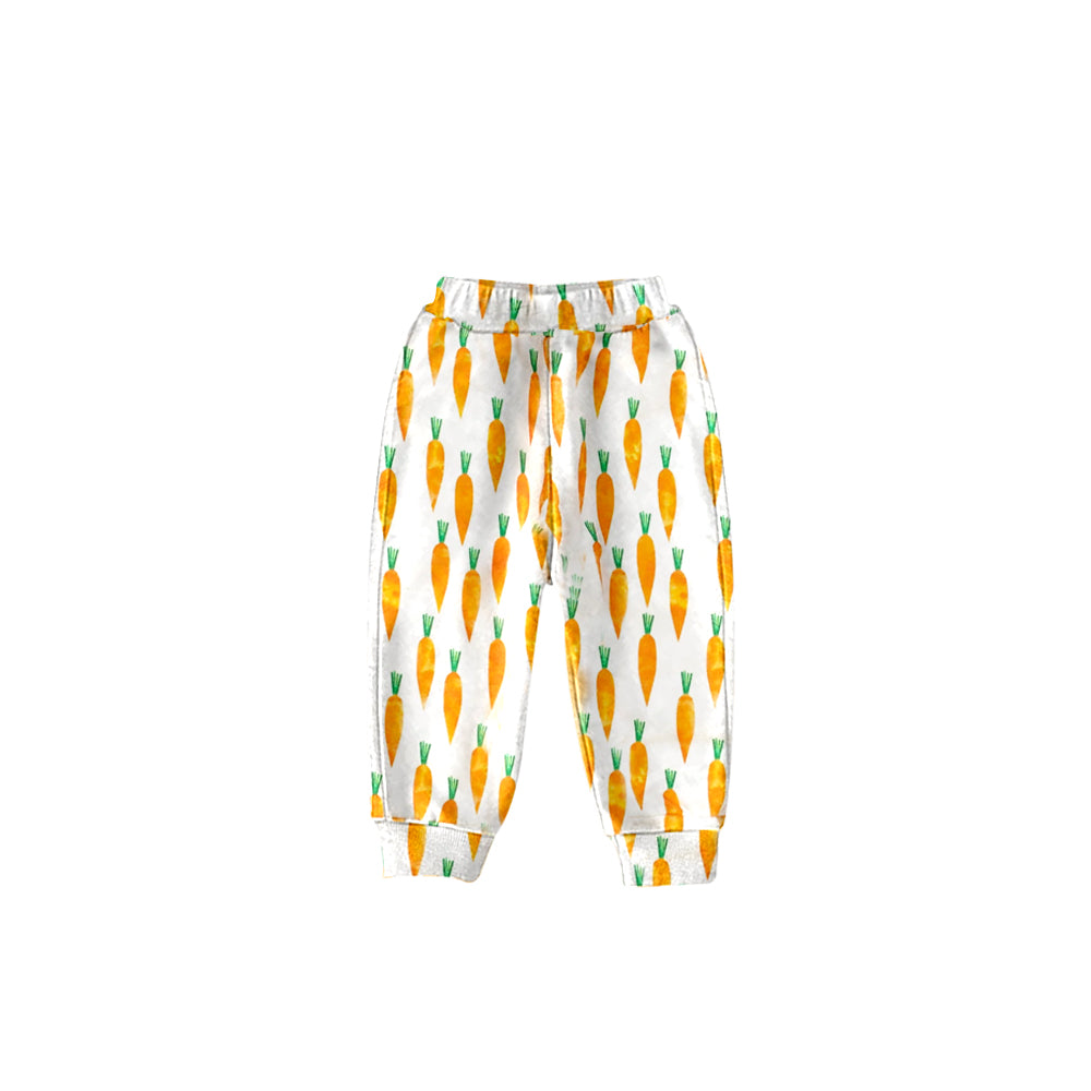 (Custom Design MOQ 5) NO.9 Carrot Print Kids Easter Pants